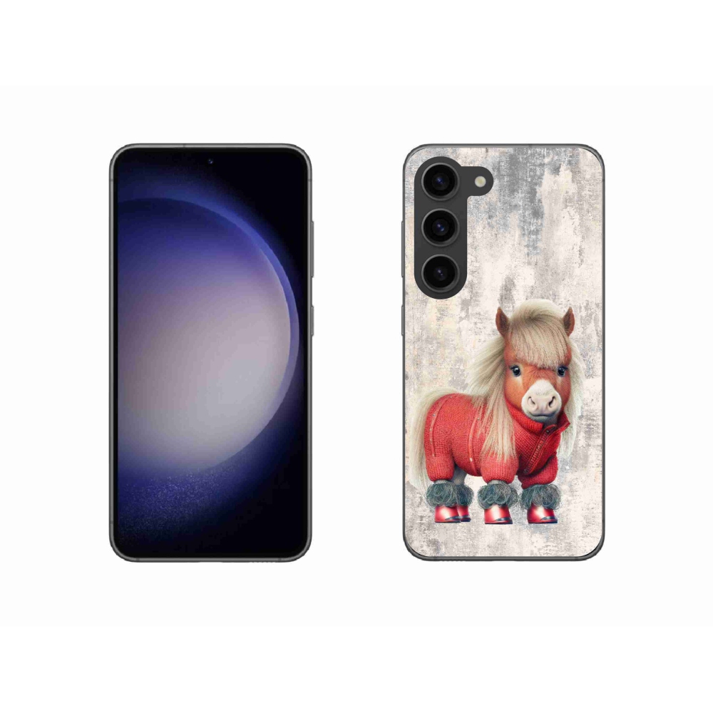 Gelový kryt mmCase na Samsung Galaxy S23 5G - poník ve svetru