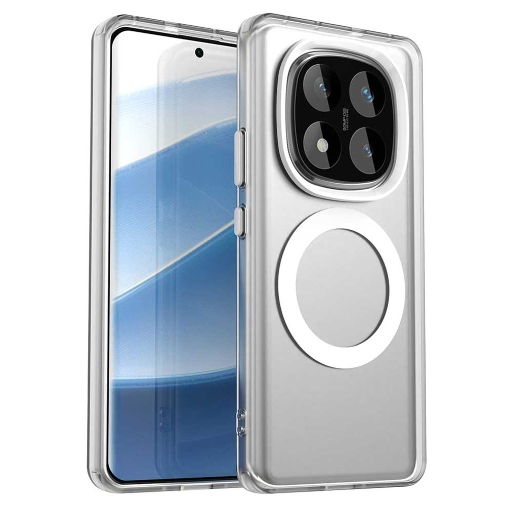Candy gelový obal s MagSafe na Xiaomi Redmi Note 14 Pro - bílý