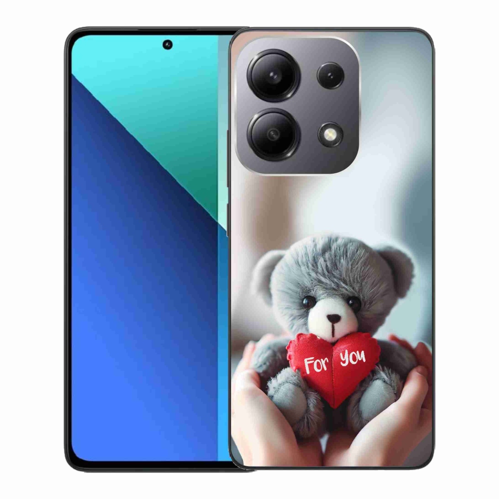 Gelový kryt mmCase na Xiaomi Redmi Note 13 - medvídek pro zamilované
