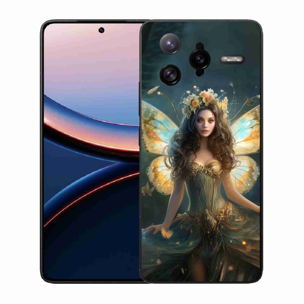 Gelový kryt mmCase na Xiaomi Poco F7 Ultra - motýlí žena