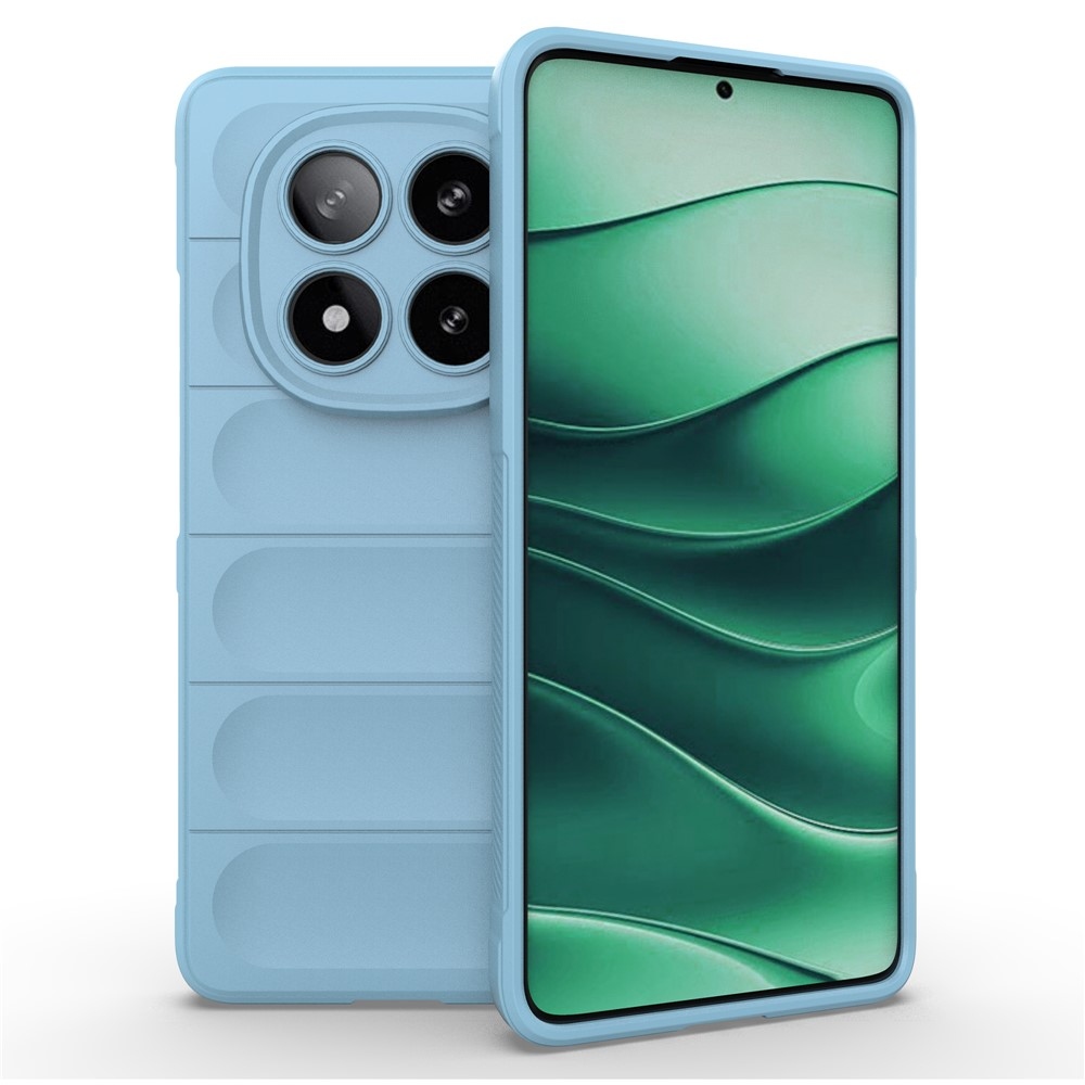 Rugg odolný gelový obal na Xiaomi Redmi Note 14 Pro 5G/Poco X7 5G - světlemodrý