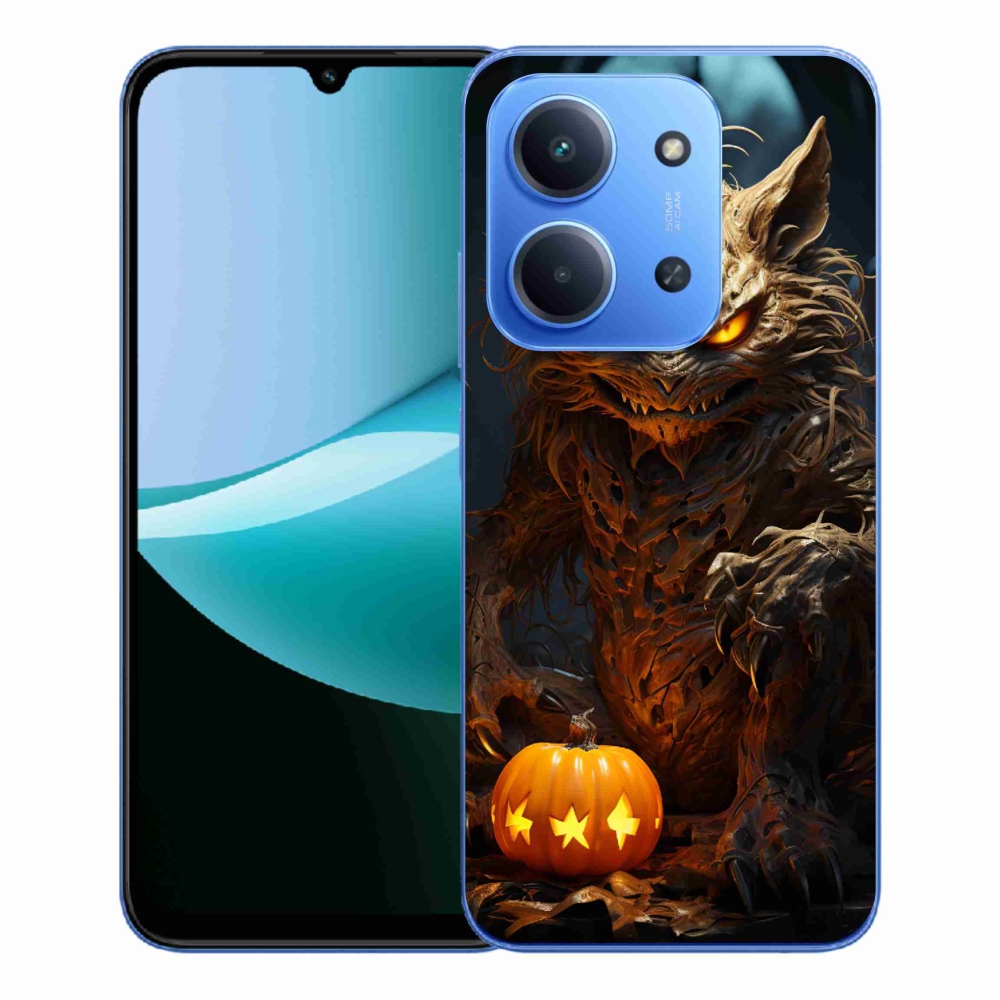 Gelový kryt mmCase na Xiaomi Redmi 15C 4G/5G (173mm) - halloweenská příšera
