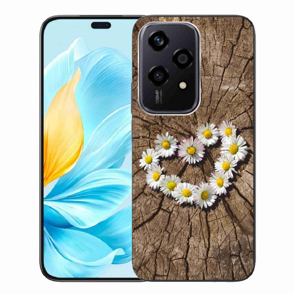 Gelový kryt mmCase na Honor 200 Lite 5G - srdce z kopretin