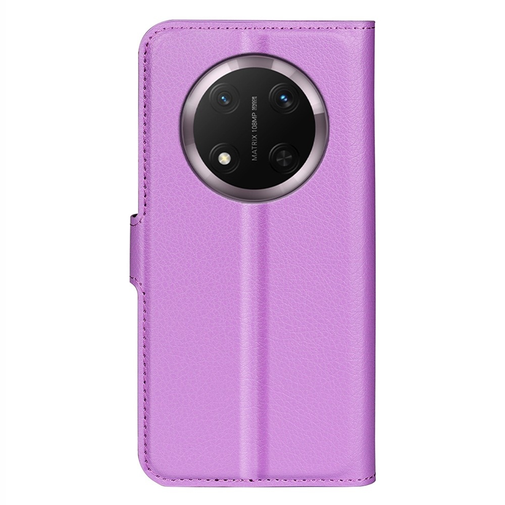 Litchi knížkové pouzdro na Honor Magic 7 Lite 5G - fialové