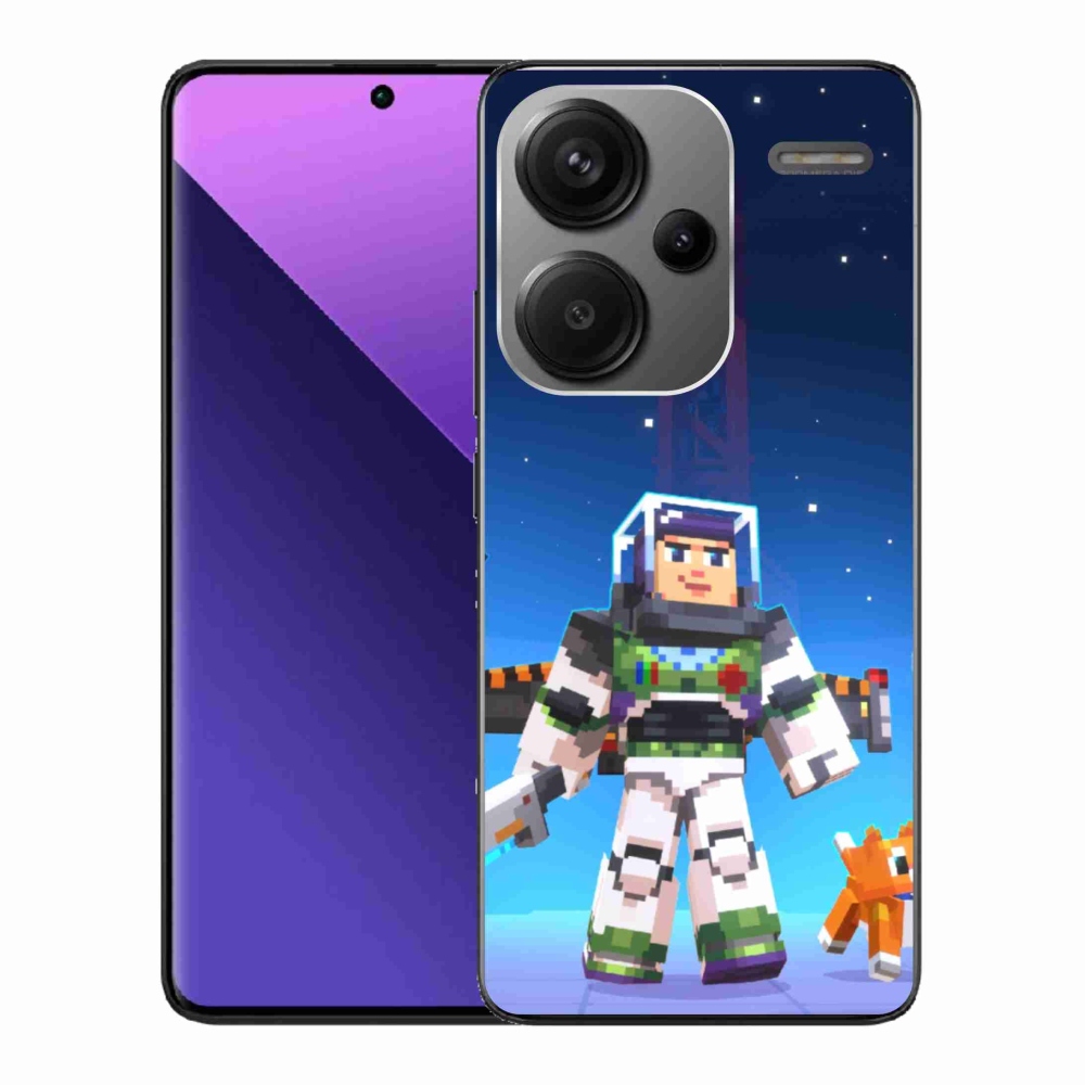 Gelový kryt mmCase na Xiaomi Redmi Note 13 Pro+ 5G - minecraft 2