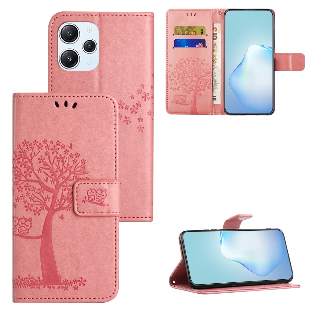 Tree knížkové pouzdro na Xiaomi Redmi 12 4G/5G - růžové