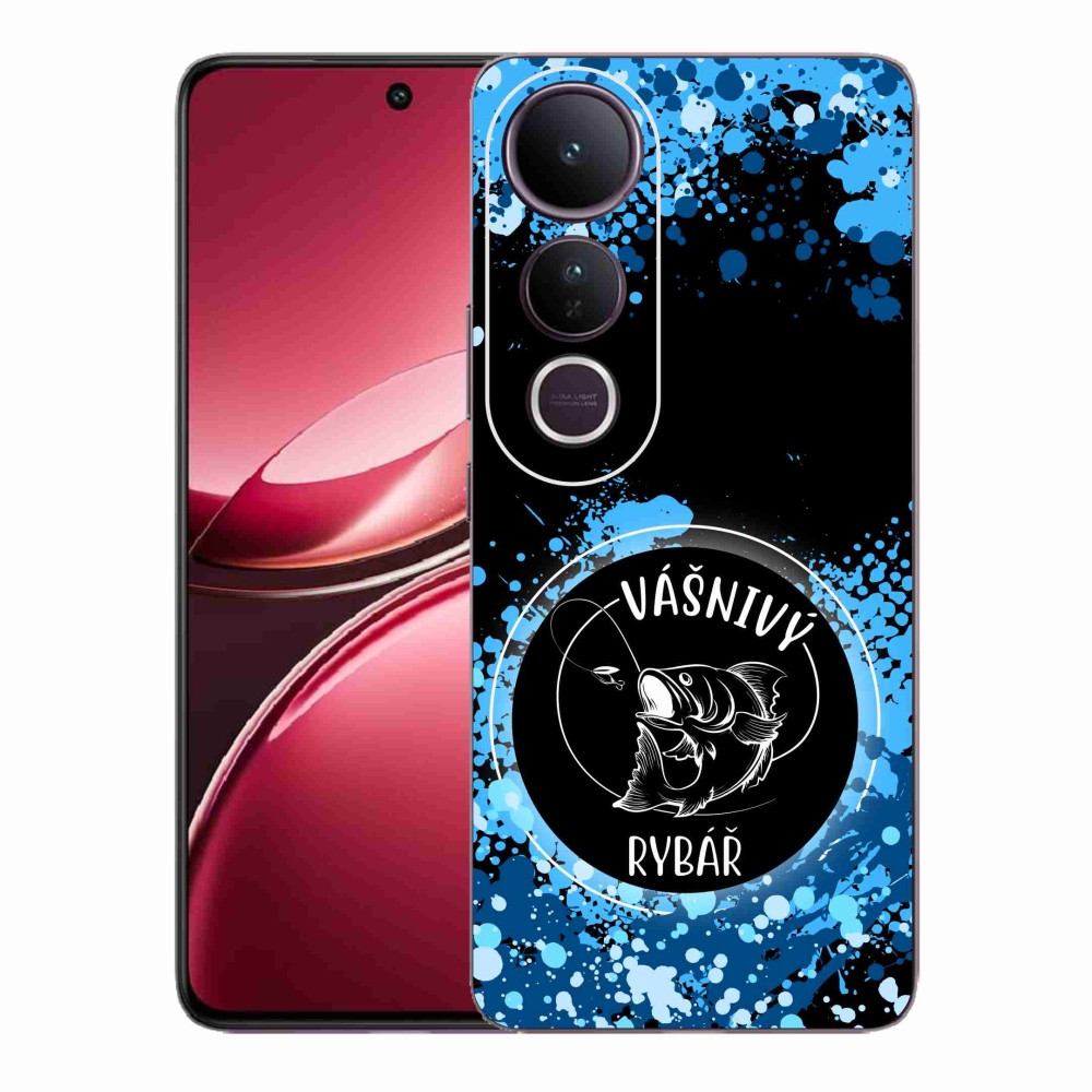 Gelový kryt mmCase na Vivo V50 Lite 4G/5G - vášnivý rybář černé pozadí
