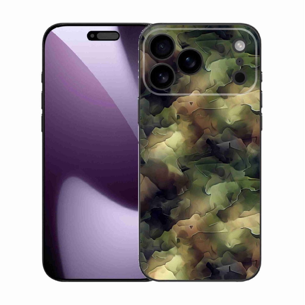 Gelový kryt mmCase na iPhone 17 Pro Max - maskáčový vzor 10