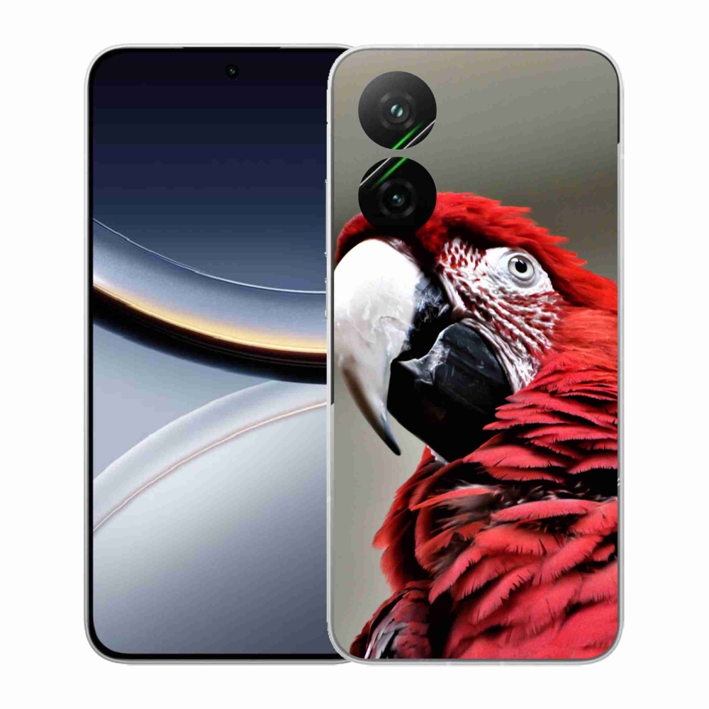 Gelový kryt mmCase na Xiaomi Poco F7 5G - papoušek ara červený