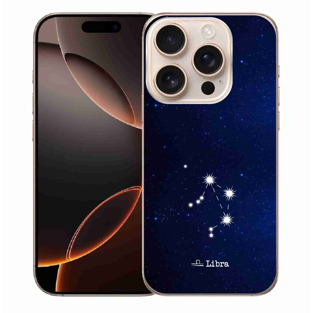 Gelový kryt mmCase na iPhone 16 Pro Max - souhvězdí Váhy