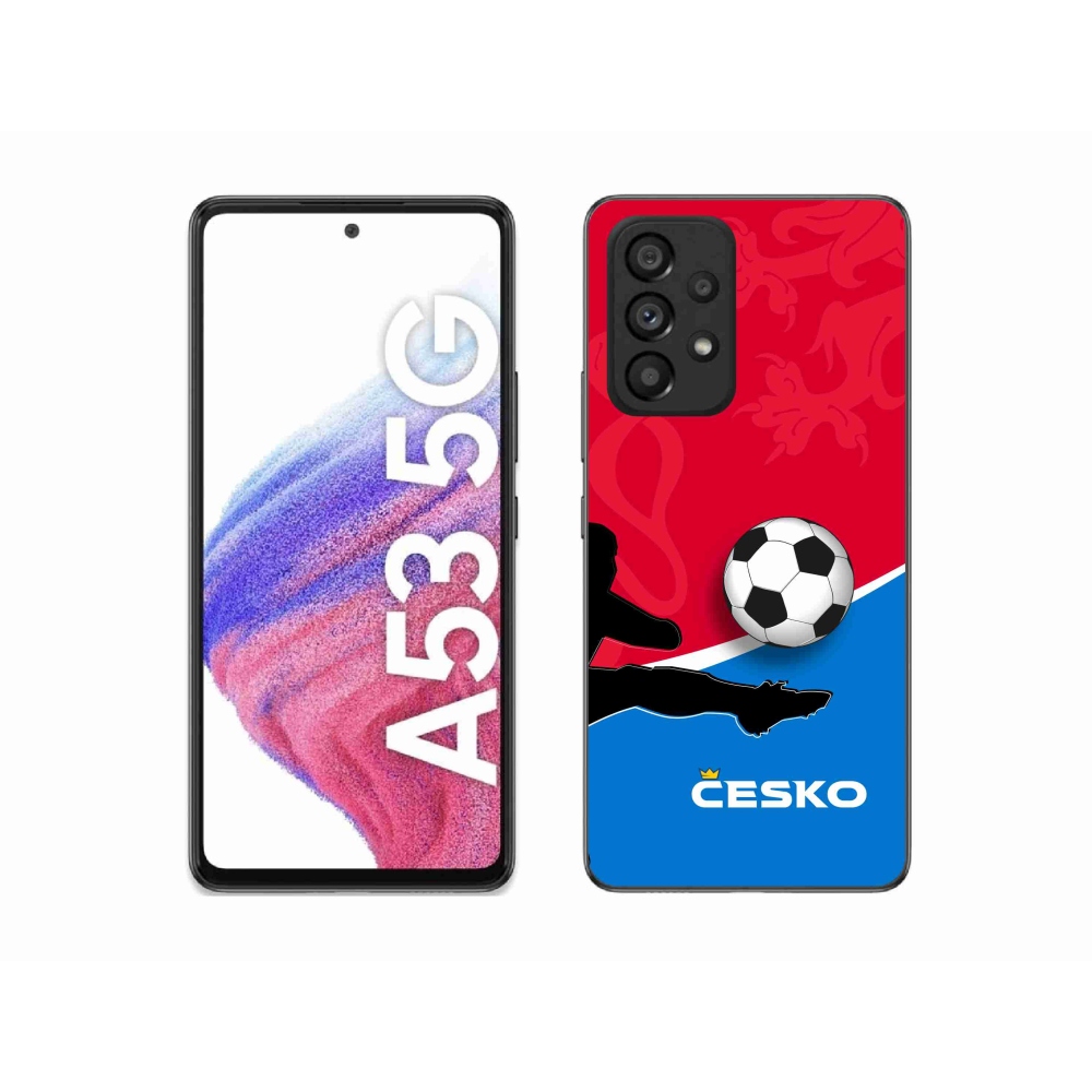 Gelový kryt mmCase na Samsung Galaxy A53 5G - fotbal Česko 2