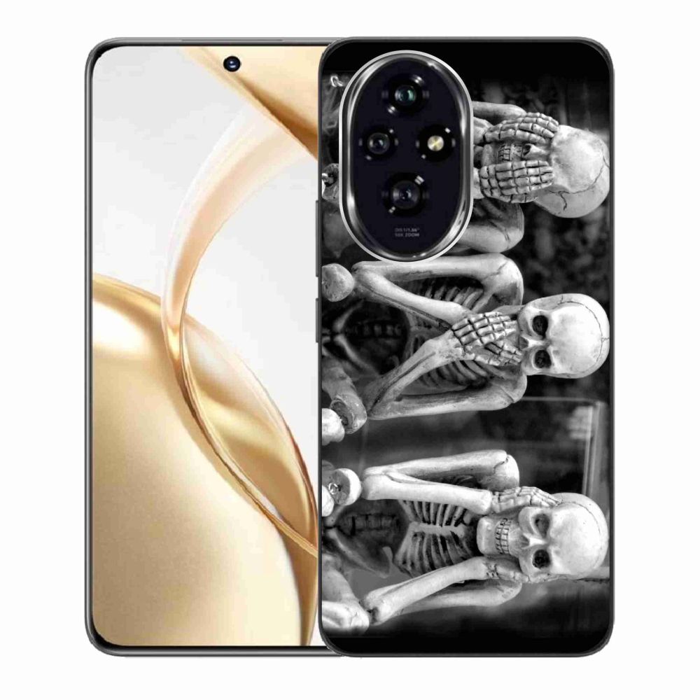 Gelový kryt mmCase na Honor 200 5G - kostlivci