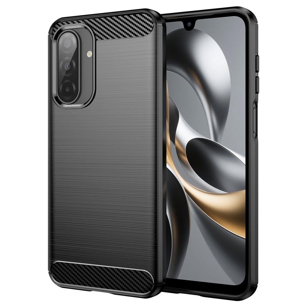 Carbon odolný gelový obal na mobil Samsung Galaxy A17 5G - černý