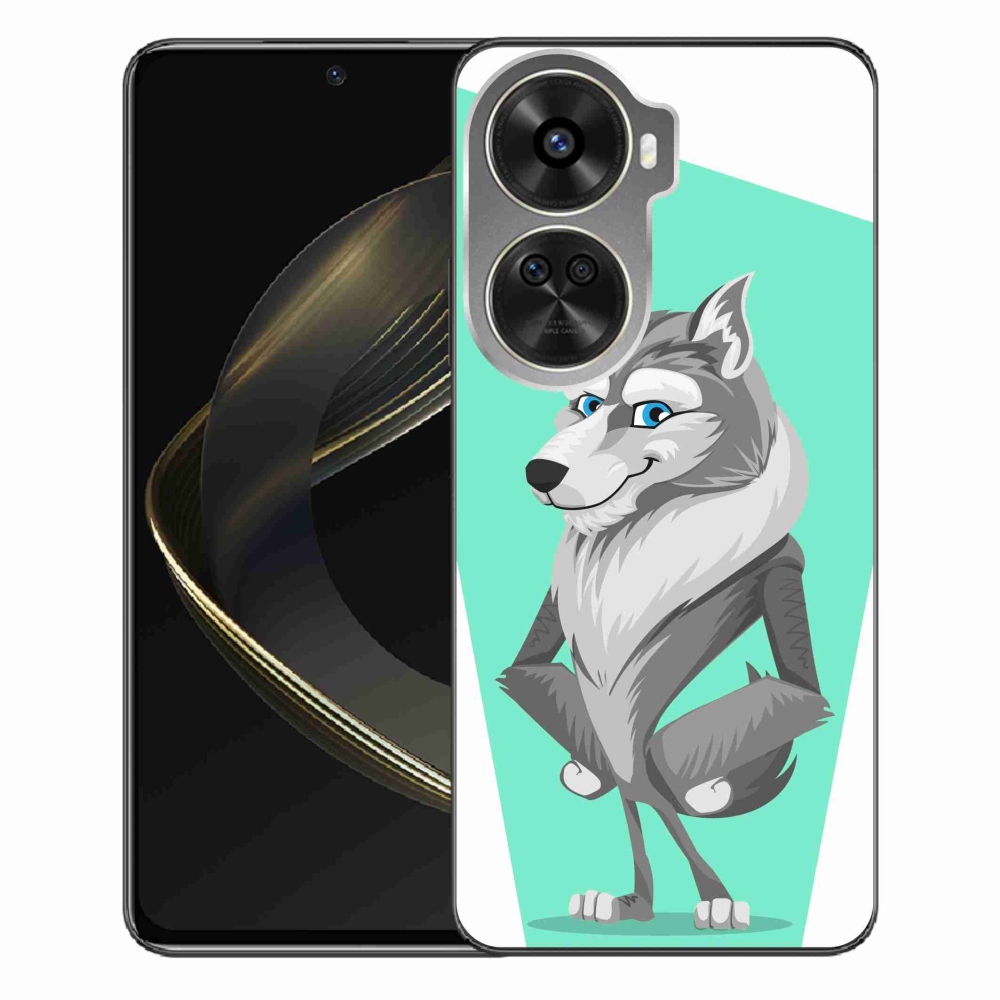 Gelový kryt mmCase na Huawei Nova 12 SE - kreslený vlk