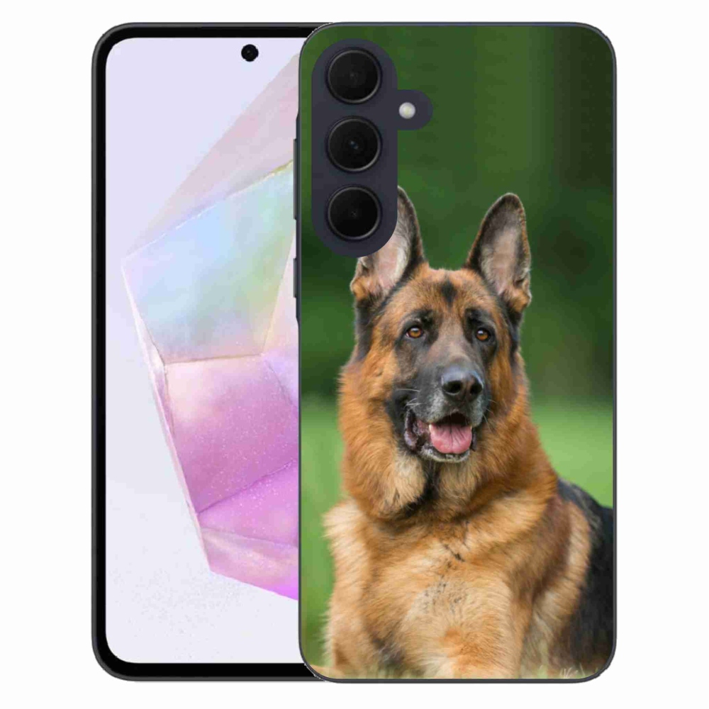 Gelový kryt mmCase na Samsung Galaxy A35 5G - německý ovčák