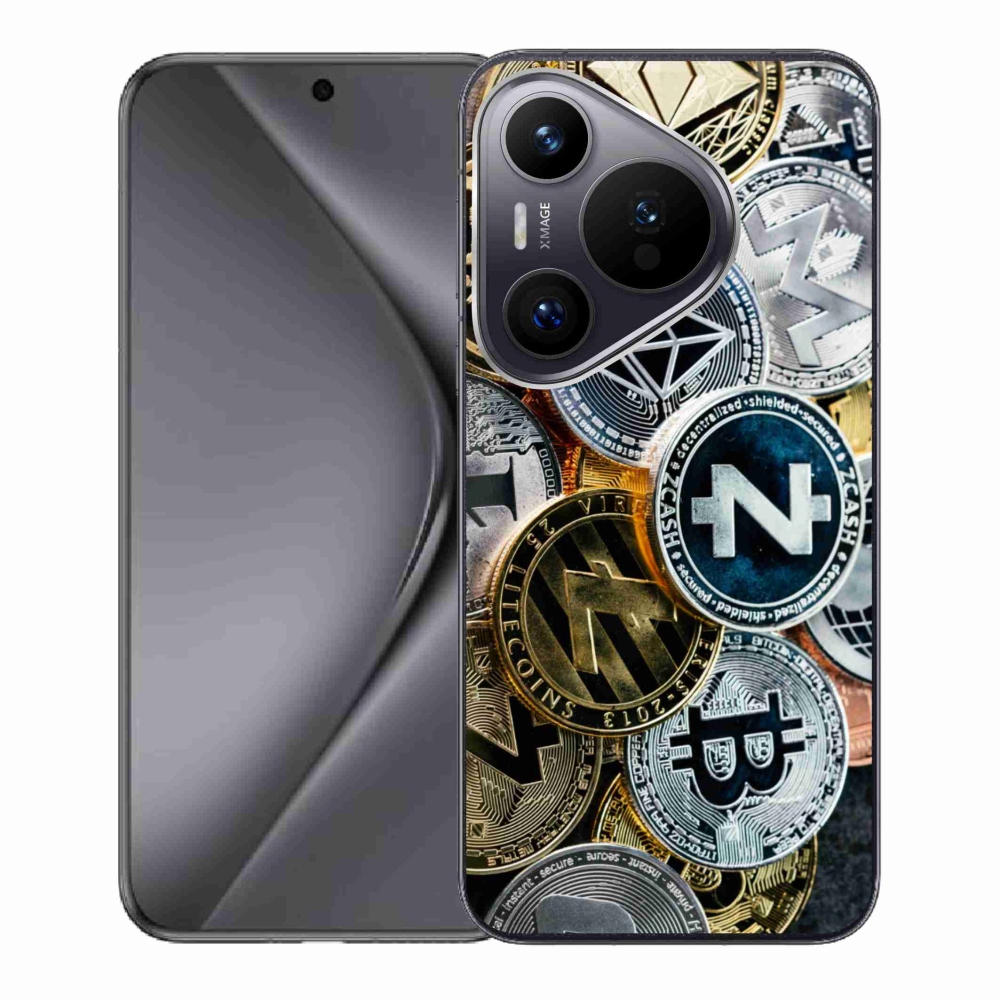 Gelový kryt mmCase na Huawei Pura 70 - kryptoměny