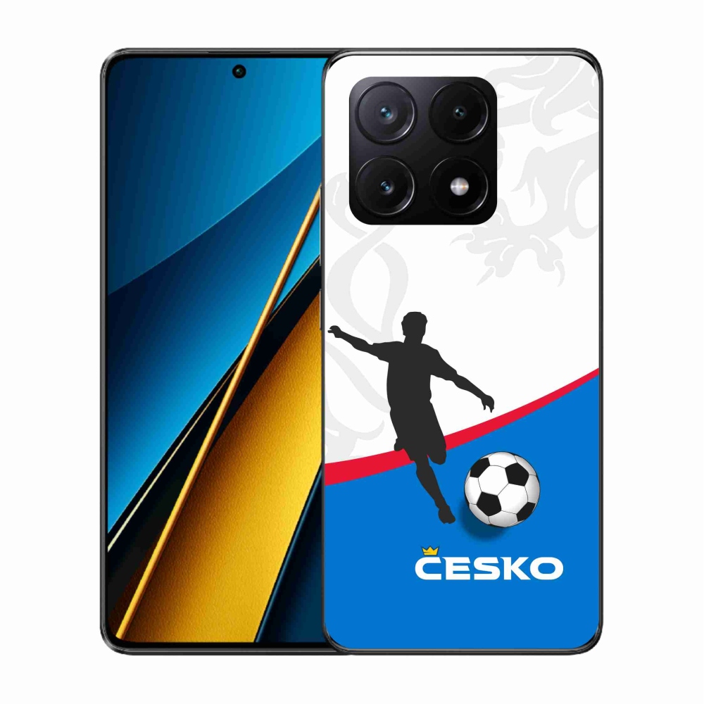 Gelový kryt mmCase na Xiaomi Poco X6 Pro 5G - fotbal Česko 1