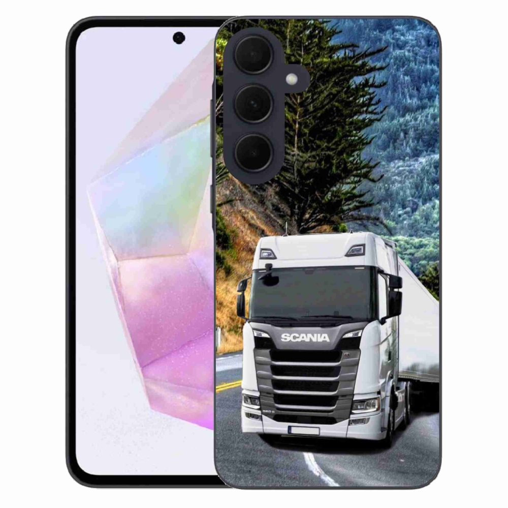 Gelový kryt mmCase na Samsung Galaxy A35 5G - kamion 1