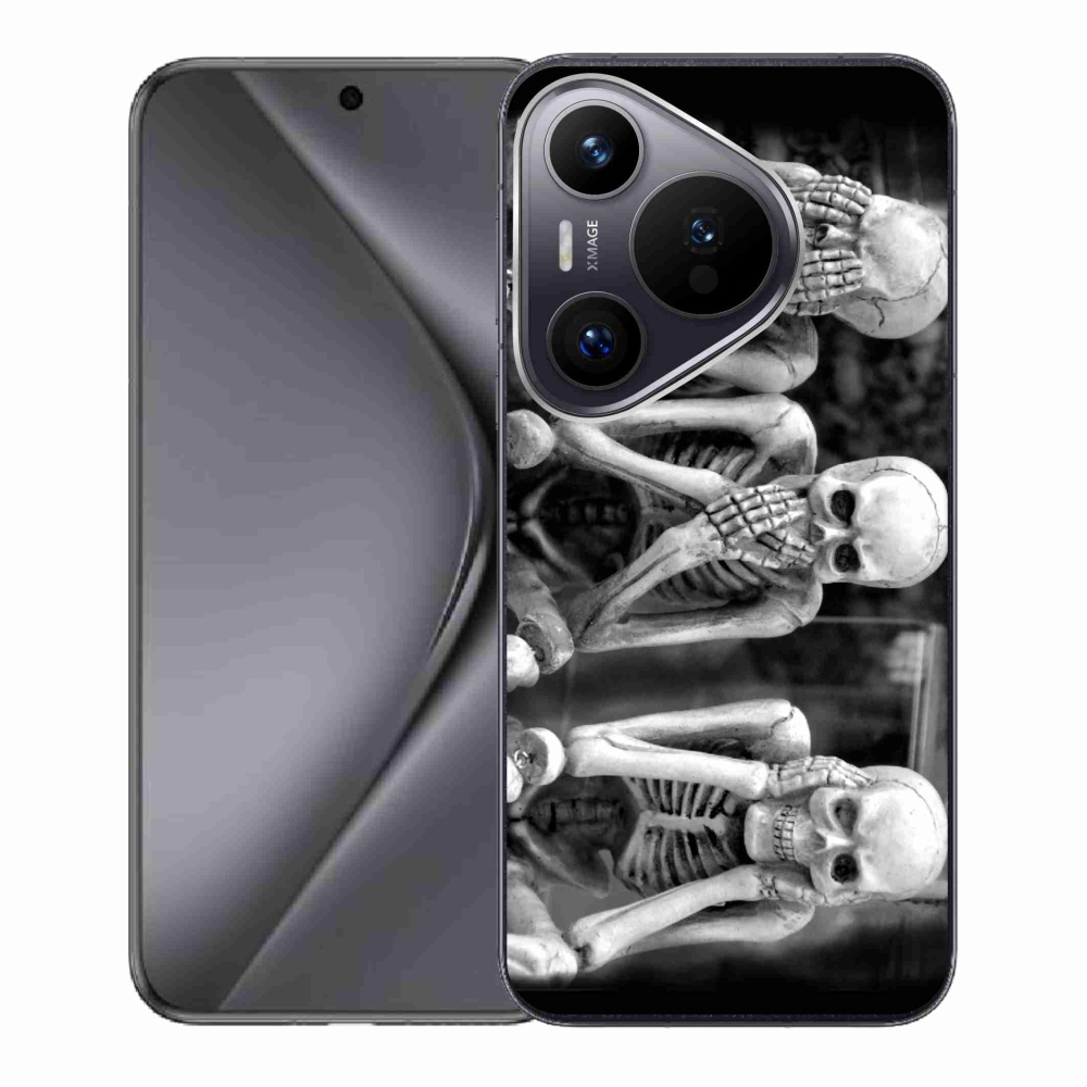 Gelový kryt mmCase na Huawei Pura 70 - kostlivci