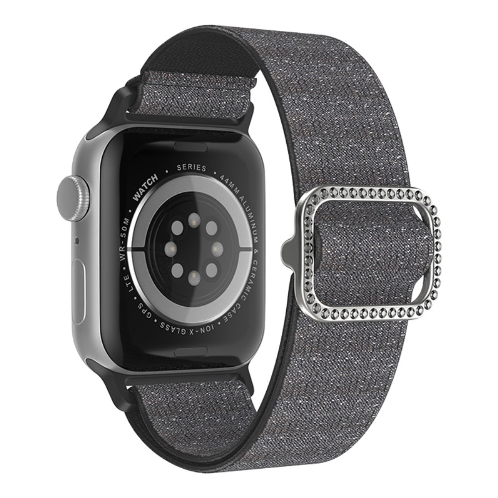 Decor nylonový řemínek na Apple Watch Ultra/Ultra 2 49mm/SE/SE 2022/2023 44mm/9/8/7 45mm/6/5/4 44mm/3/2/1 42 mm - černý
