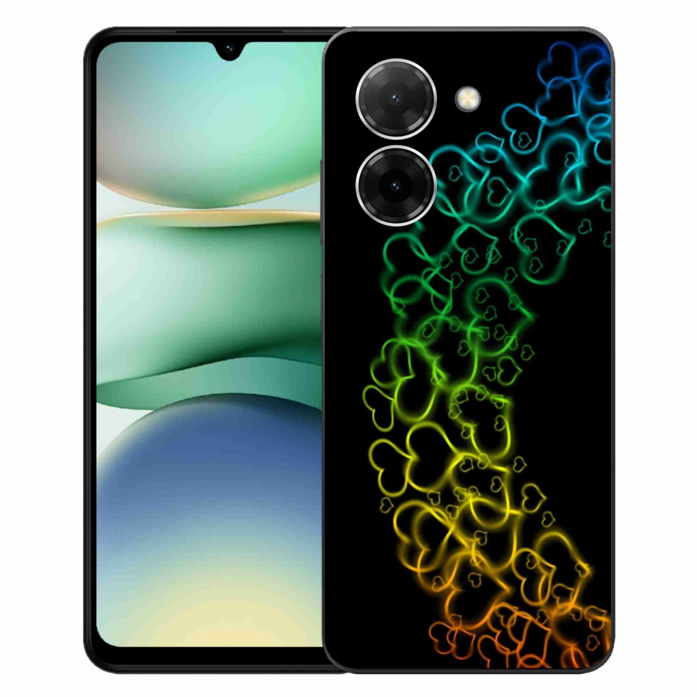 Gelový kryt mmCase na Xiaomi Redmi A5 (173.45x79.35x8.45mm) - barevná srdíčka