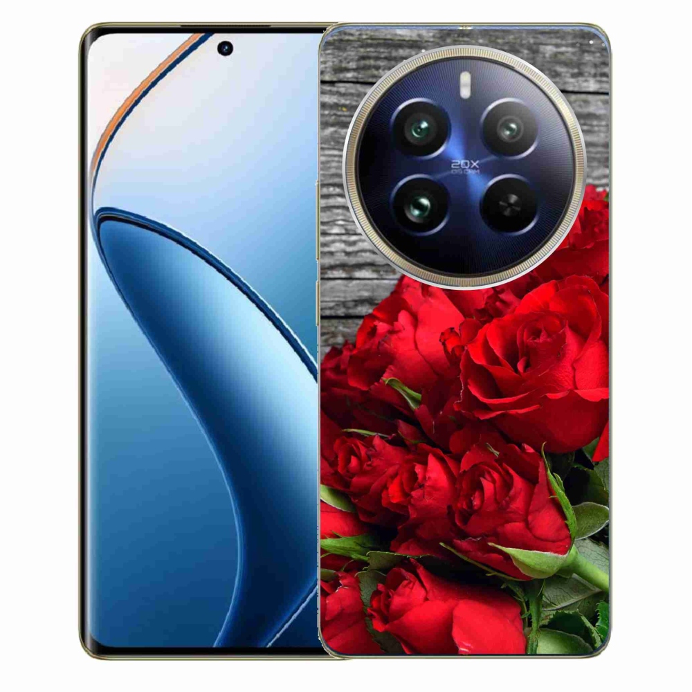 Gelový kryt mmCase na Realme 12 Pro 5G/12 Pro+ 5G - červené růže