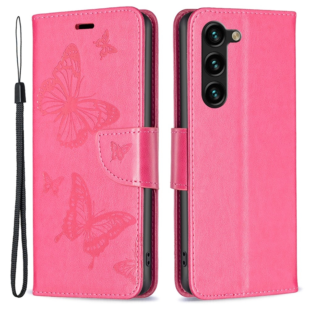 Butterfly knížkové pouzdro na Samsung Galaxy S24+/S25+ - rose
