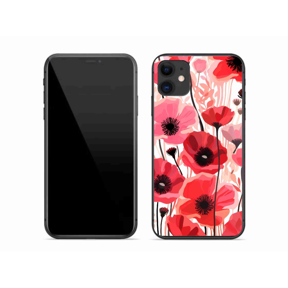 Gelový kryt mmCase na iPhone 11 - vlčí mák 1