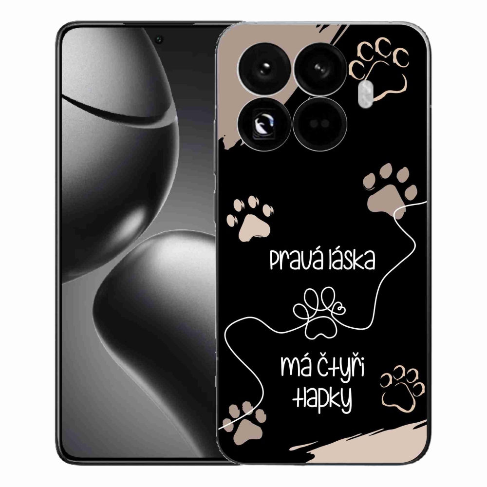 Gelový kryt mmCase na Xiaomi 15T Pro - psí motiv 1 černé pozadí