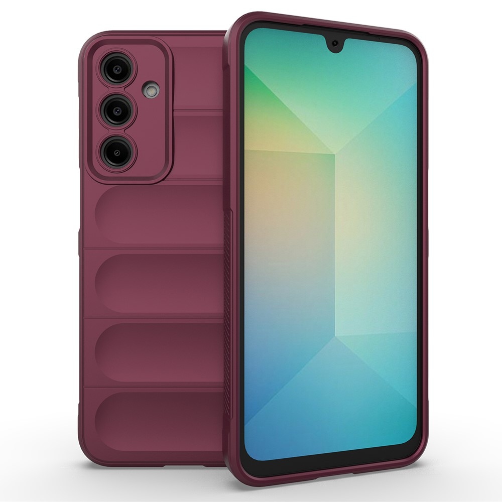 Rugg odolný gelový obal na Samsung Galaxy A36 5G - vínový