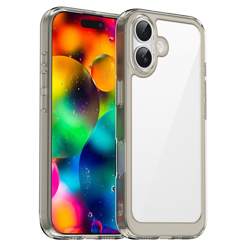 Gelový obal s pevnými zády na iPhone 17 - šedý