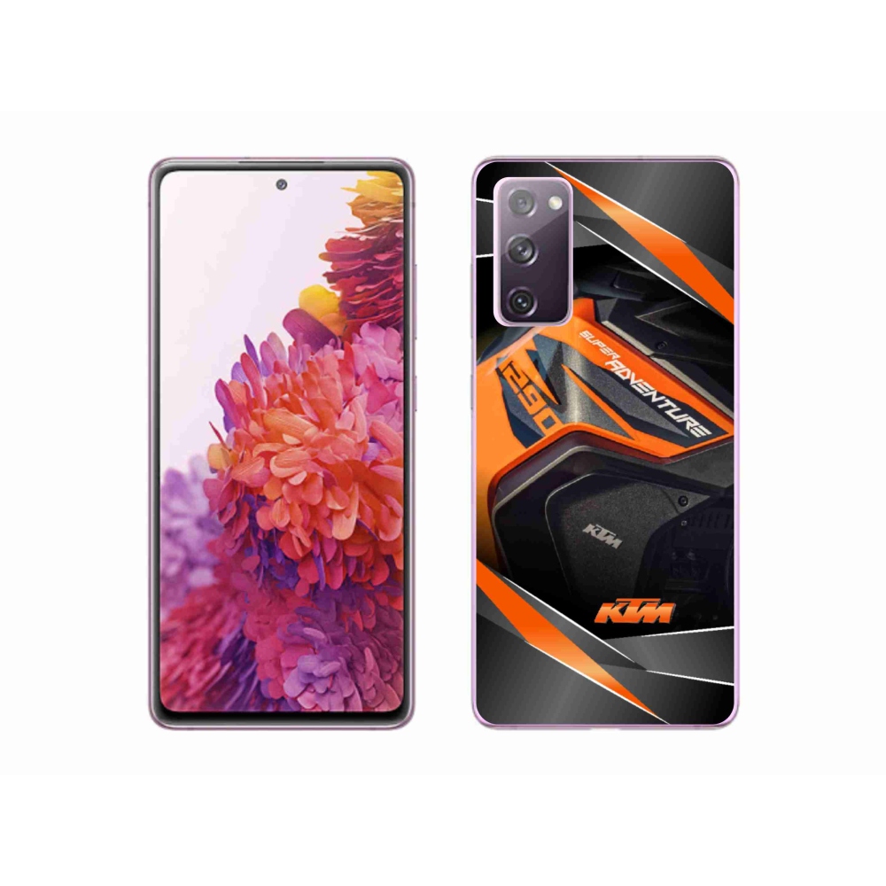 Gelový kryt mmCase na Samsung Galaxy S20 FE - motorka ktm