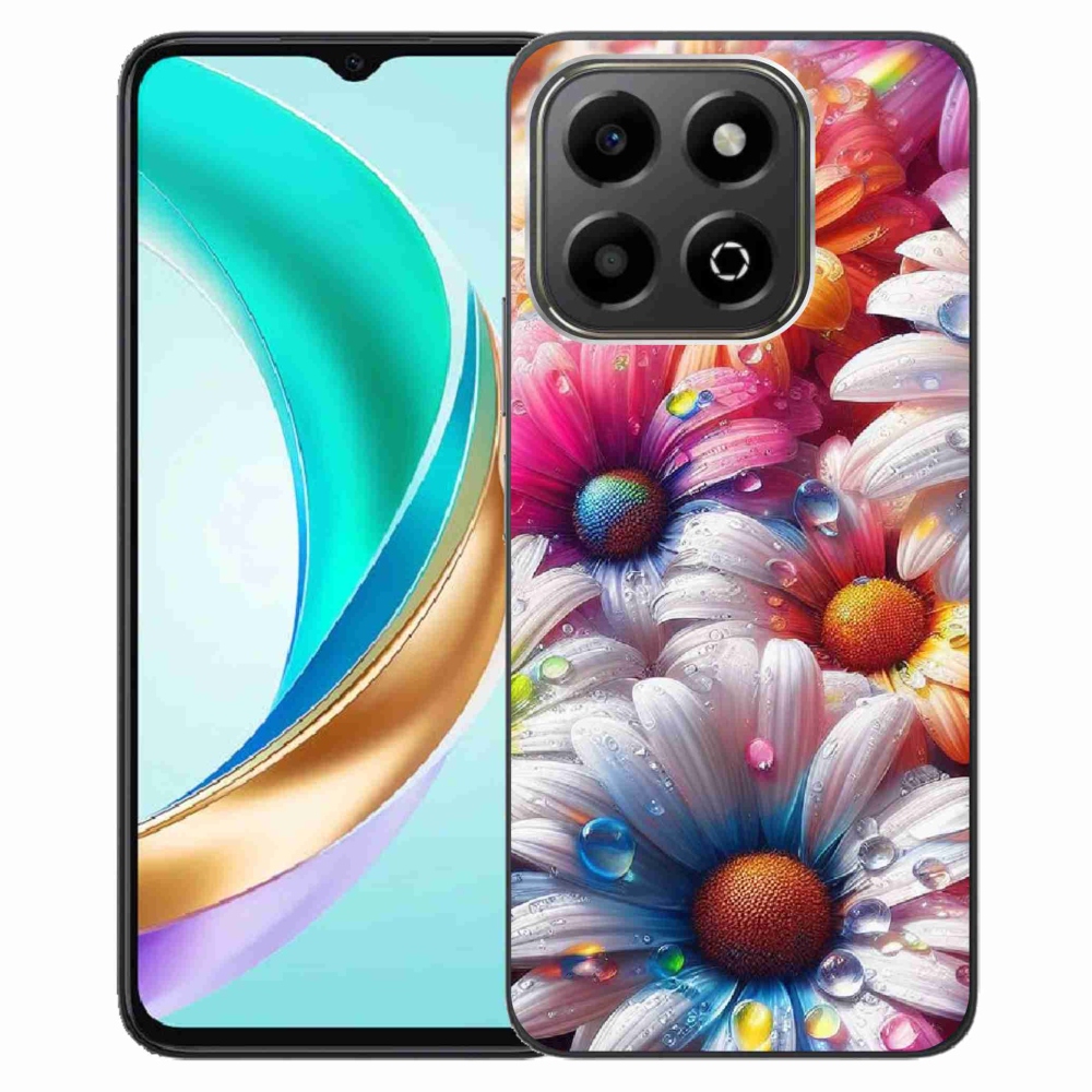 Gelový kryt mmCase na Honor X6b - barevné kopretiny