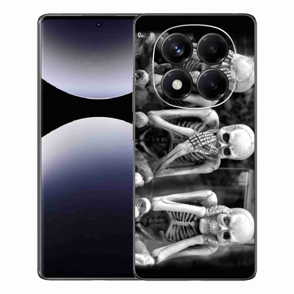 Gelový kryt mmCase na Xiaomi Redmi Note 14 Pro - kostlivci