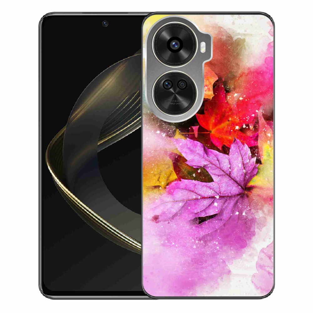 Gelový kryt mmCase na Huawei Nova 12 SE - barevné listy