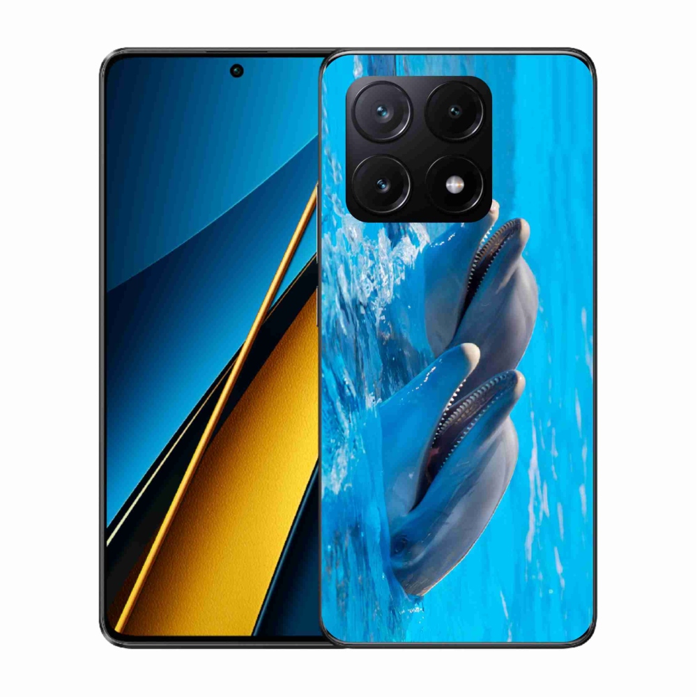 Gelový kryt mmCase na Xiaomi Poco X6 Pro 5G - delfíni