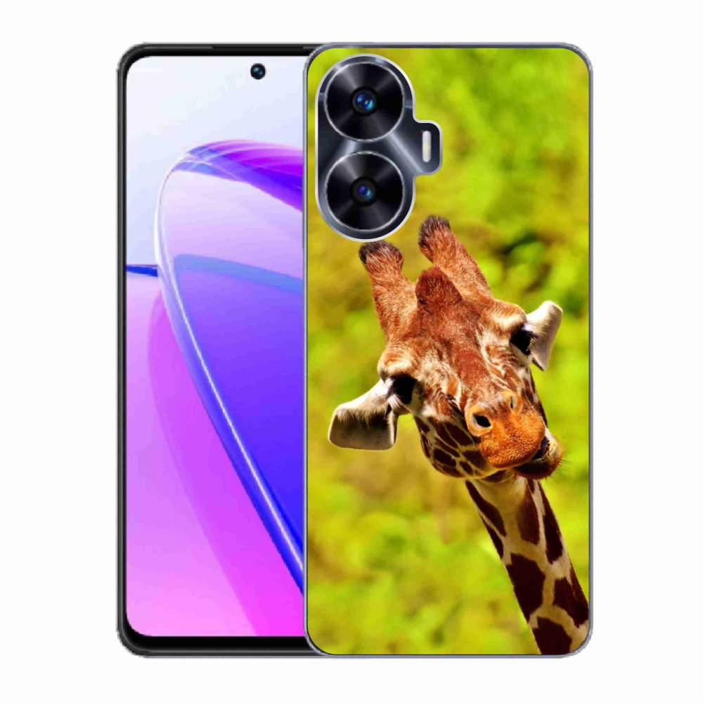Gelový kryt mmCase na Realme C55 - žirafa