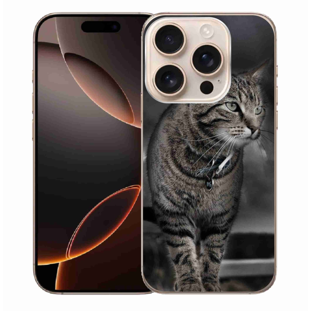 Gelový kryt mmCase na iPhone 16 Pro Max - kočka