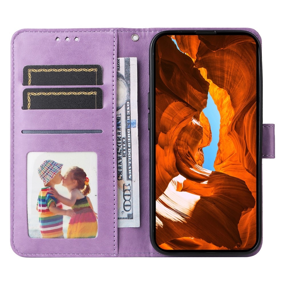 Sunflower knížkové pouzdro na Xiaomi Poco X7 Pro 5G - fialové
