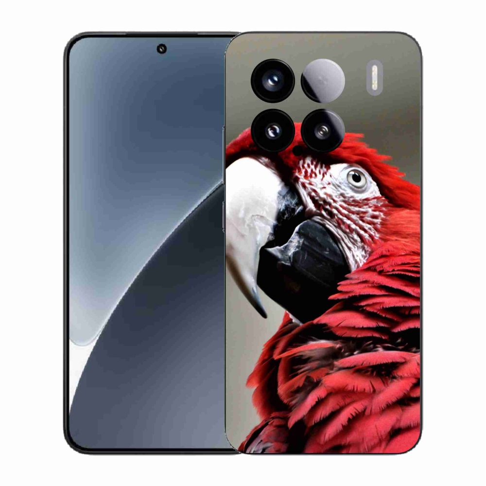 Gelový kryt mmCase na Xiaomi 15 - papoušek ara červený