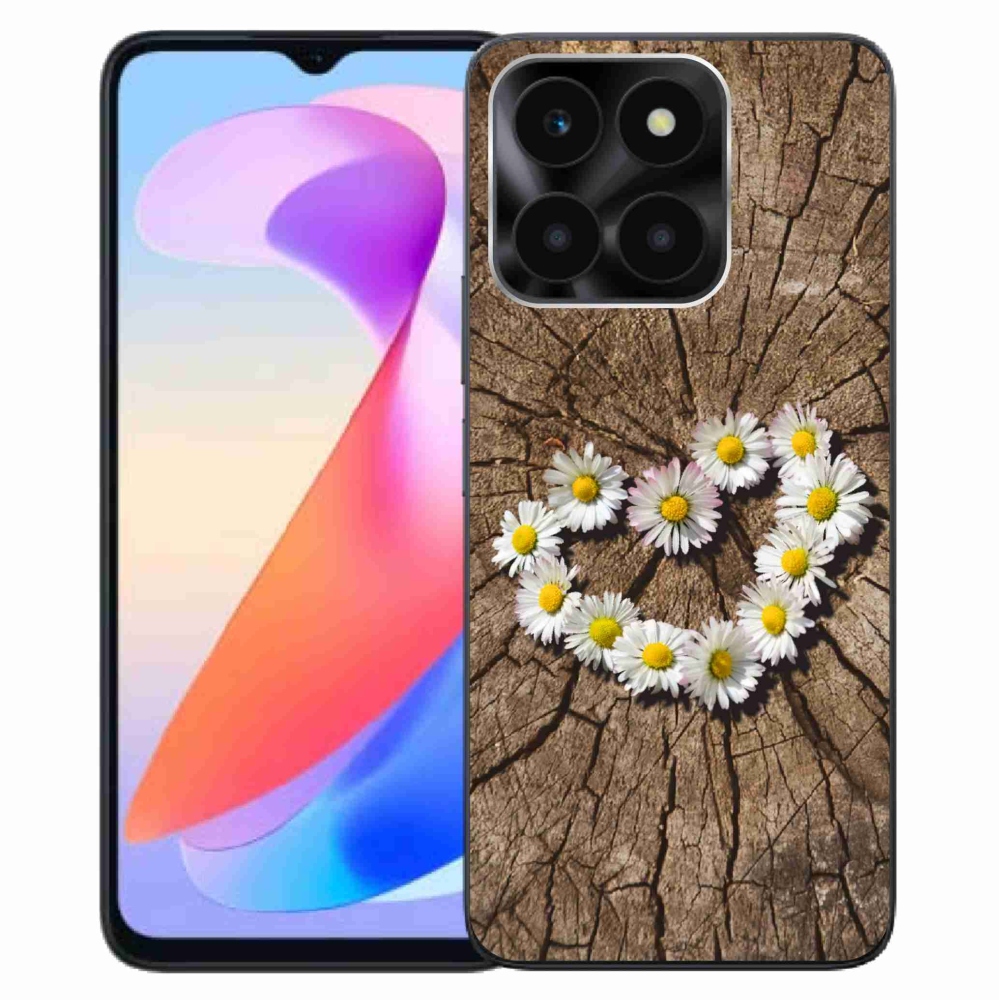 Gelový kryt mmCase na Honor X6a - srdce z kopretin