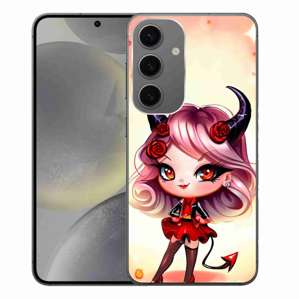 Gelový kryt mmCase na Samsung Galaxy S24+ - kreslená čertice
