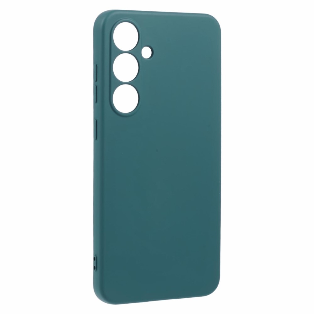 Gelový obal na Samsung Galaxy S24 FE - tmavězelený