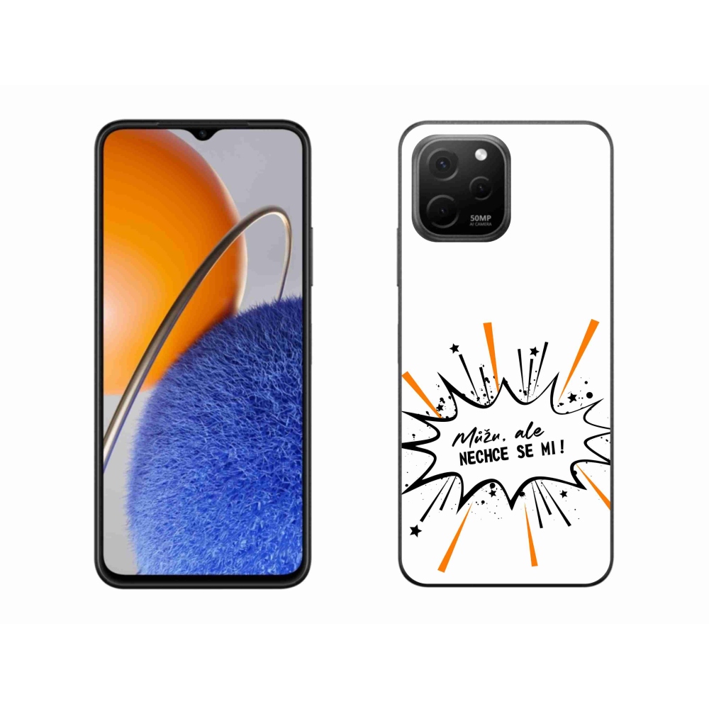 Gelový kryt mmCase na Huawei Nova Y61 - vtipný text 11 bílé pozadí