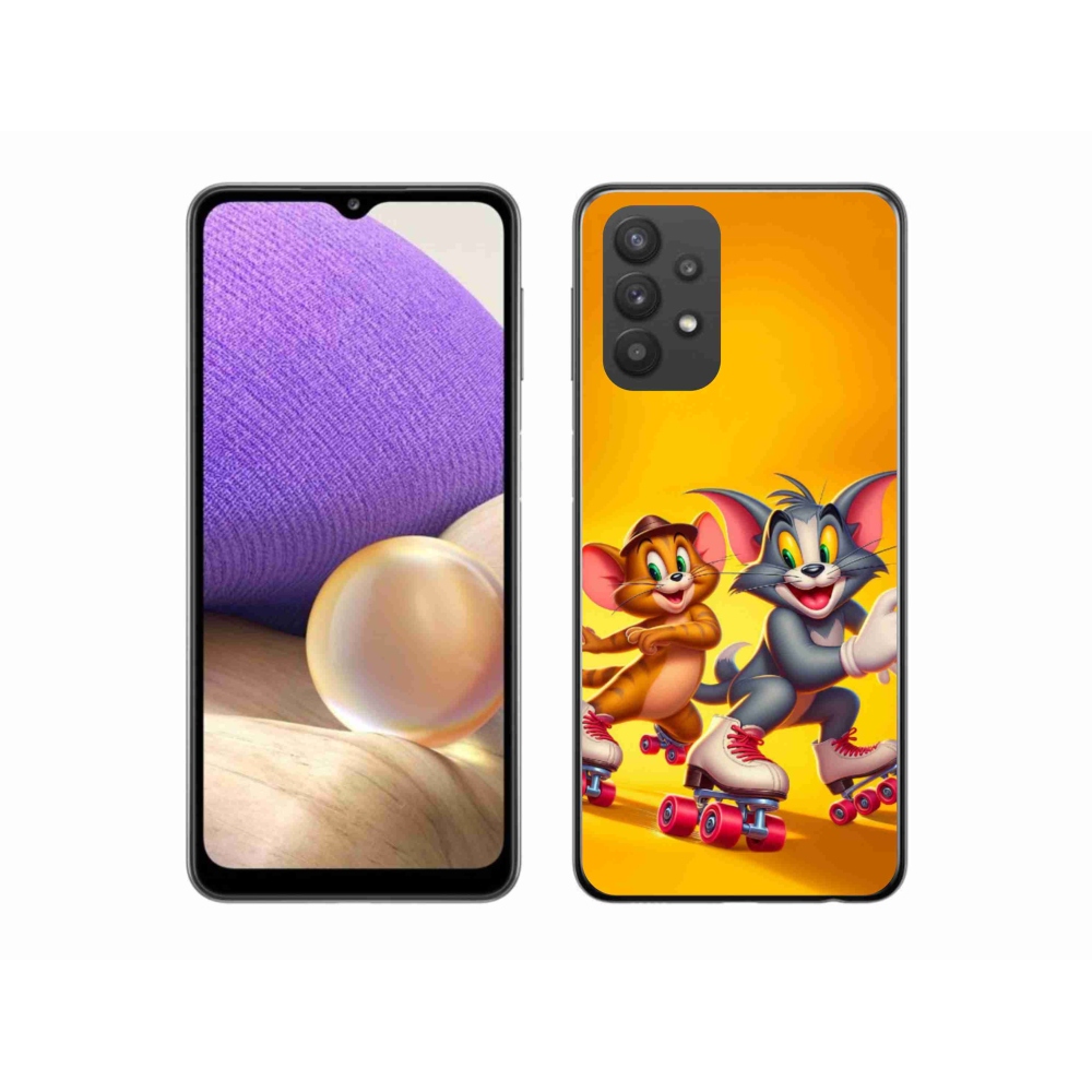 Gelový kryt mmCase na Samsung Galaxy A32 5G - tom a jerry