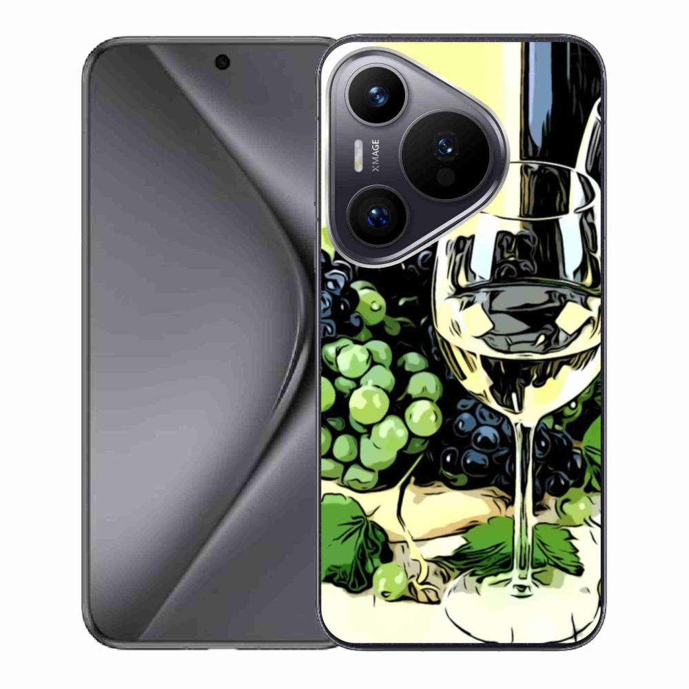 Gelový kryt mmCase na Huawei Pura 70 - sklenka vína