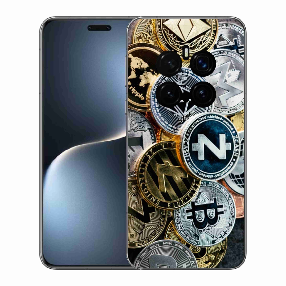 Gelový kryt mmCase na Honor Magic 7 Pro 5G - kryptoměny