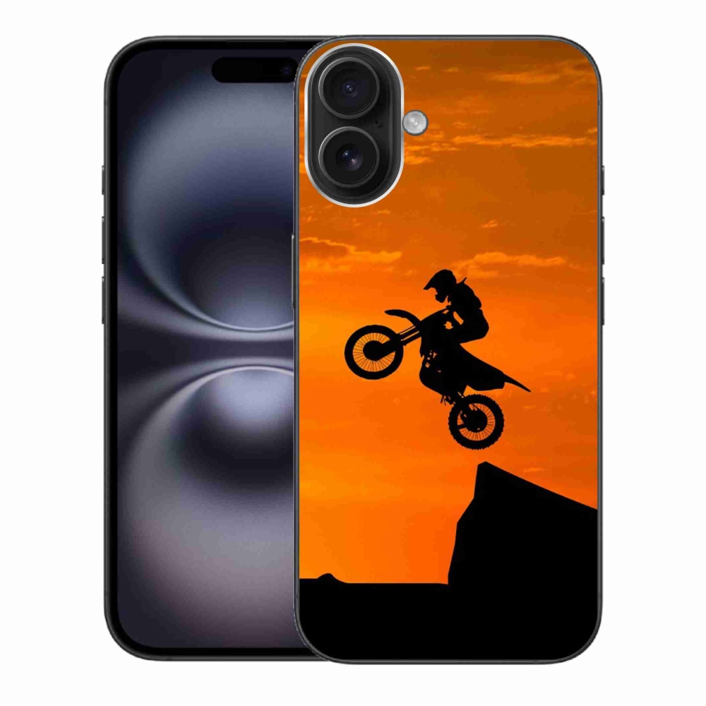 Gelový kryt mmCase na iPhone 16 Plus - motocross