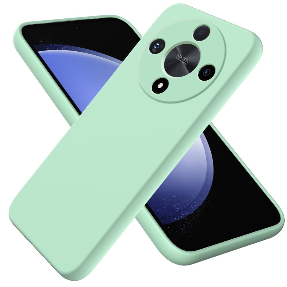 Liquid silikonový obal s poutkem na Honor Magic 6 Lite 5G - zelený
