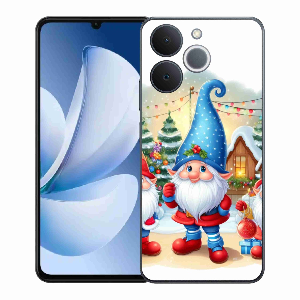 Gelový kryt mmCase na Realme Note 70T - vánoční skřítci